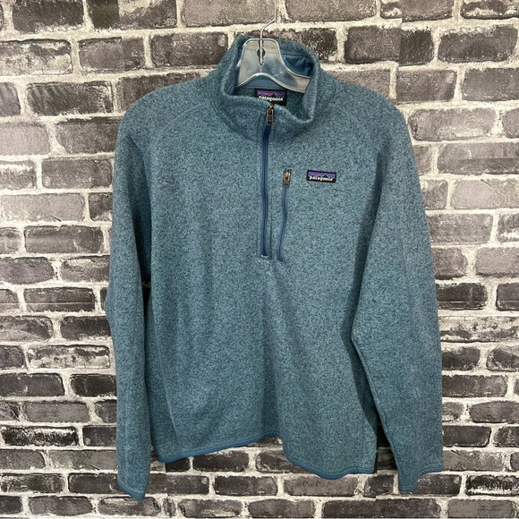 PATAGONIA - MEN'S BETTER SWEATER 1/4-ZIP FLEECE - PIGEON BLUE - SIZE M - Picture 7 of 14